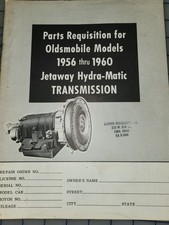 1956 thru 1960 Oldsmobile Jetway Hydra Matic Transmission Parts Catalog Original picture