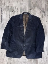 Lauren Ralph Lauren Men’s Corduroy Sport Coat Blazer Navy Blue 48R 2-Button picture