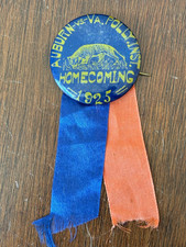 Vintage 1925 Auburn Tigers vs. Virginia Tech VPI Football Homecoming Pin picture