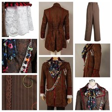 Wonderland Johnny Depp Mad Hatter Cosplay Costume Mad Hatter Mens Jacket FullSet picture