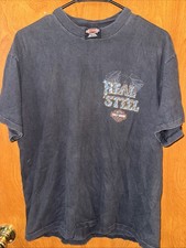 Vintage Single Stitch Harley-Davidson REAL STEEL MADE IN THE LG USA Sold As Is  picture