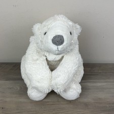 Pier 1 Imports White Polar Bear Plush Stuffed Animal Floppy Laying 20