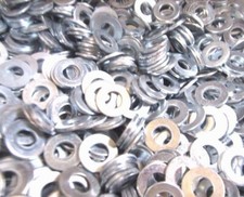 1000 7/16 SAE Flat Washers Zinc Plated picture