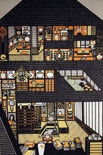 Ray Morimura Kyoto Potter House 04 Woodblock Print Japanese Art picture