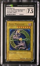 2002 Yu-Gi-Oh Dark Magician SDY-006 Ultra Rare WAVY Ultra Rare CGC 7.5 Vintage picture