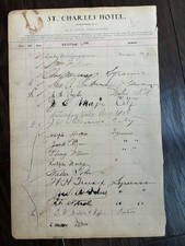 1908 Syracuse BBC signed ledger sheet-Rare difficult MLB names-Hess, Ryan, Works picture