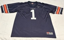 Vintage Nike Auburn Tigers Football Jersey Blue #1 Men’s XL War Eagle Y2k picture