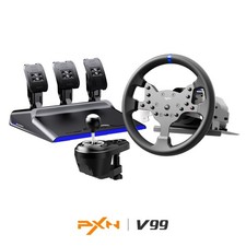 PXN V99 Force Feedback Gaming Driving Steering Wheel Pedals Shifter For PC PS4 picture