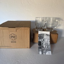 Princess House 515 14oz. GRANDE MUGS Set of 4 Heritage Brand New in Box picture