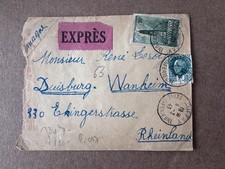 1943 France Express Censored Cover to Duisburg Germany picture