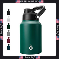 Stainless Steel Insulated Water Bottle 64oz Half Gallon Reusable Jug picture