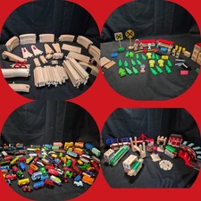Huge Lot  Thomas The Choo Choo Train ,  Brio , Melissa Doug Trains, Over 300 Pc picture