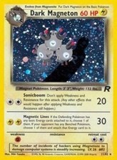 Pokemon Dark Magneton (11/87) Team Rocket DMG HOLO picture