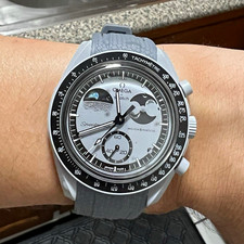 OMEGA x Swatch MoonSwatch Earthphase Chronograph Tachymeter Quartz 42mm Gray picture