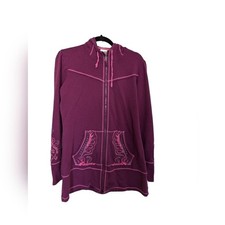 Athleta Sphinx pink long line hoodie sz M picture