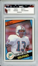 1984 Topps #123 Dan Marino Rookie Card AGC 9 Mint Centered Miami Dolphins picture
