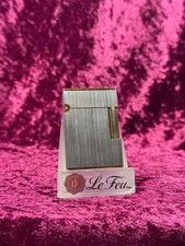Vintage S.T. Dupont Ligne 2 Short Palladium Lighter | Two-Tone | Ping | Serviced picture