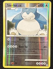 2007 POKEMON Card TCG Snorlax 37/130 Diamond and Pearl Reverse Holo Rare picture