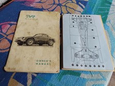 TVR Owners Manual Grantura MK1 11 11a 111 Genuine TVR Handbook + Charts 1800S picture