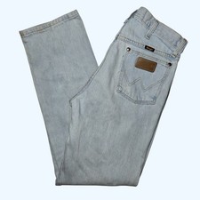Wrangler 13MWZGH Cowboy Cut Original Fit Jeans Light Wash Blue 32x32 Mens READ picture