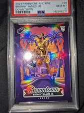 2024-25 Panini One and One - Downtown Bronny James #26 (RC) PSA 10  picture