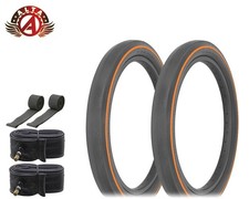 Alta 20x2.125 Orange Line Slik Tires Wide Tread Fits S2 Rim Schwinn Stingray 6pc picture