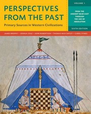 Perspectives from the Past 6th Edition by James M. Brophy - GOOD picture