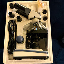 AmScope B120C-E1 Binocular Upright Compound Microscope 40X-1000X picture