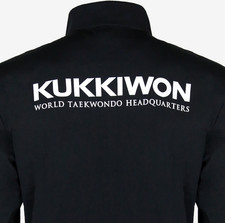 Kukkiwon Taekwondo Windbreaker Black Lightweight Stretch Martial Arts Authentic picture