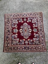 Beautiful 1920s Antique Oriental Rug 4x4’ SQUARE Ferahan Lilihan Tribal Sa Ruk picture