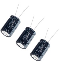 High-Performance 2200µF Aluminum Electrolytic Capacitor 105°C - 13x20mm Trio picture