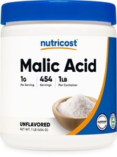 Nutricost Malic Acid Powder 1LB - Gluten Free, Non-GMO 1 Pound (Pack of 1) picture