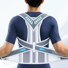 Adjustable Posture Corrector Low Back Support Shoulder Brace Belt For Men Women picture