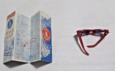 Vintage Mattel Barbie Doll Clothes Accessories For Open Road sunglasses map picture