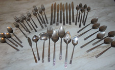 42 Piece Carlyle Cameo Stainless Flatware includes 8 Serving Pieces picture