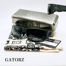 Authentic GATORZ Tactical Aluminum Sunglasses Matte Black Dark Grey USA w/ Case picture