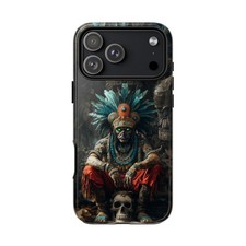For iPhone / Galaxy / Pixel • Mictlantecuhtli Aztec God Phone Case picture