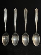 4 Alvin Della Robbia Sterling Silver Teaspoons 1922 No Monograms 86.3g picture