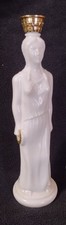 Avon Skin So Soft  Milk Glass Greek Goddess Athena Bath Oil Decanter 8oz picture