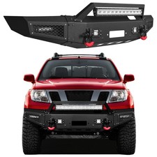Vijay Black Front Bumper For 2005-2022 Nissan Frontier W/Winch Plate picture