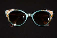 Jean Lafont Paris France Eyeglasses Frames Blue Enamel Delicieuse 4043 picture