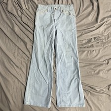 Vintage 70s Levi’s White Tab 639 Flare Light Blue Pants 29x27 Talon Made In USA picture