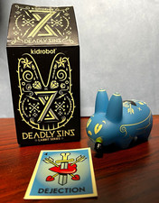 Kidrobot Kronk Dejection GID Chase Labbit 2012 Glow in Dark w/Box, Card & Foil picture