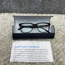 Warby Parker chamberlain 200 50-18-140 Frame Only and Case w/ wipe (Read) picture