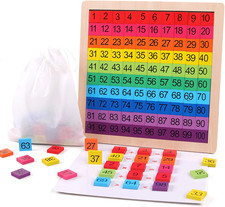 Wooden Montessori Math Counting Hundred Board Toy Educational Learning Game picture