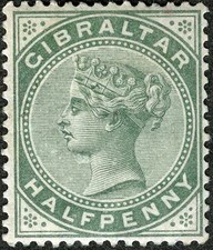 Gibraltar 1889 Queen Victoria MH (SC# 9) picture