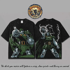 Doctor Doom v5 T-shirt Marvel Comic Gift Vintage Streetwear Unisex Graphic Tee picture