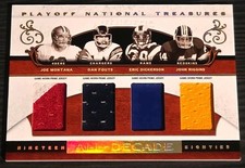 2007 National Treasures All Decade Fouts Montana Dickerson Riggins /25 Jersey picture