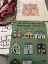 18th Century Williamsburg Needlepoint Kit Ornament Handpainted Canvas  picture