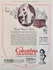 1925 Early Columbia Grafonola British Ad Mood, Mind & Music Ad# N1489 picture